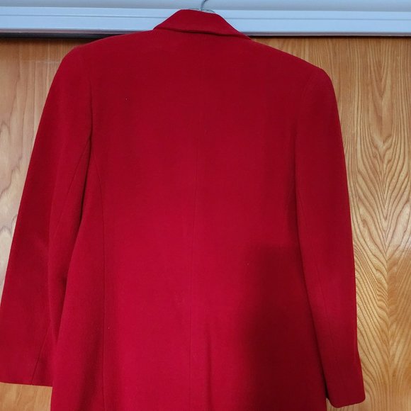 Red Blazer Wool Blend - Picture 2 of 2